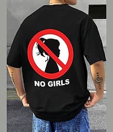 YtwoDesigns_1 Men Cotton Blend Oversized Fit Self Design T-Shirt ( Black )