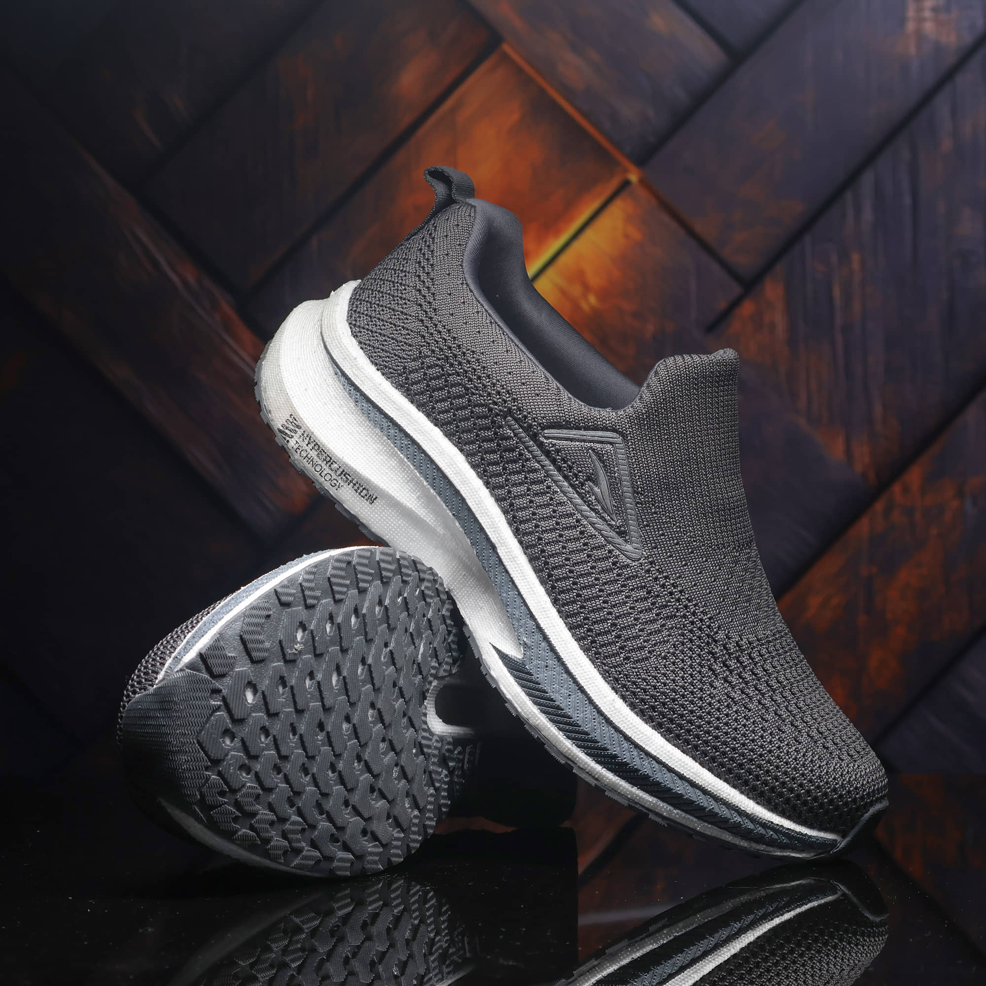 ASIAN HYPERCUSHION WALK-01 Black Men's Slip-on Shoes - Casual Shoes | Buy online on ZillyBuy