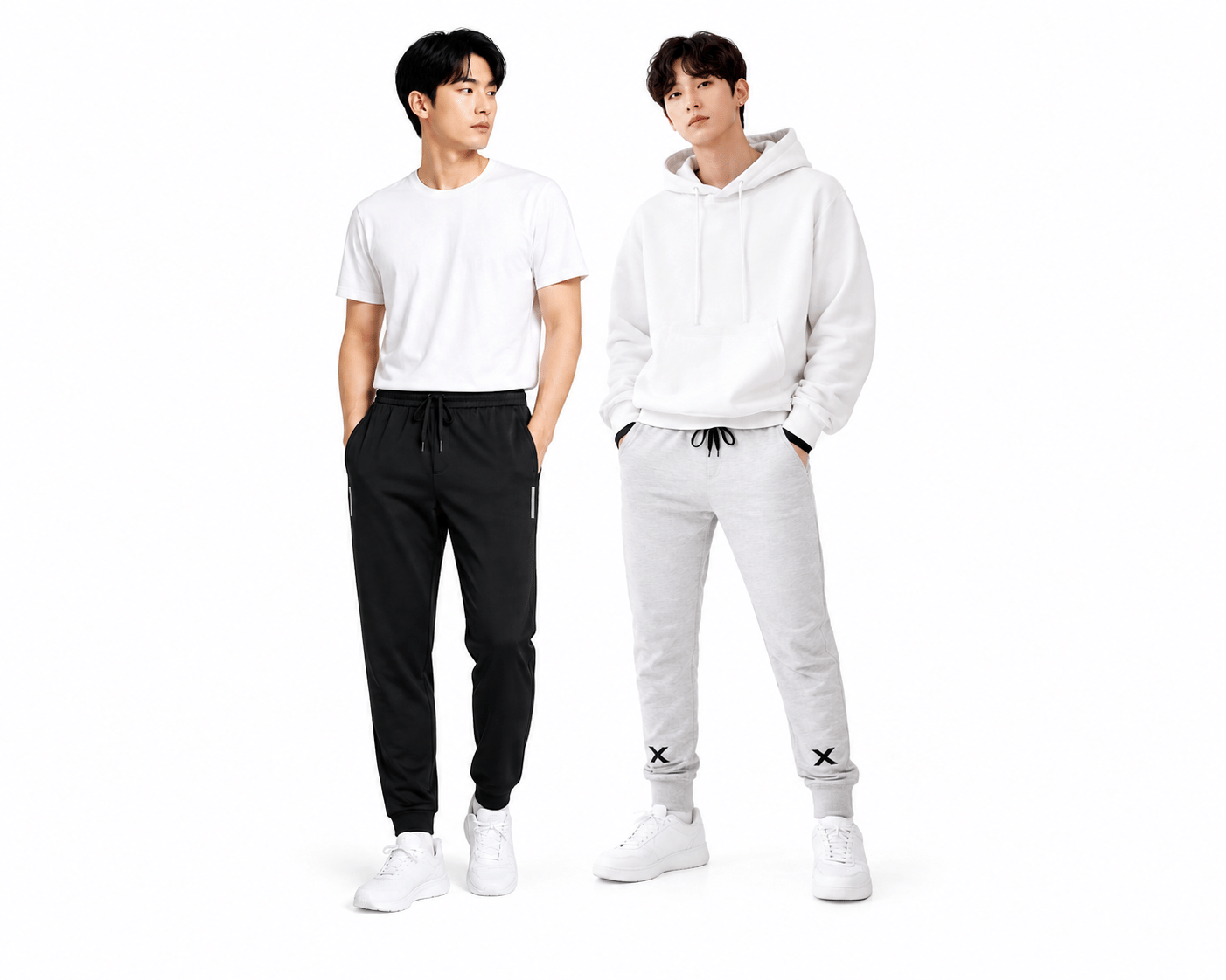 attitude start of fashion Black Lycra Men's Trackpants ( Pack of 2 ) - Track Pants | Buy online on ZillyBuy