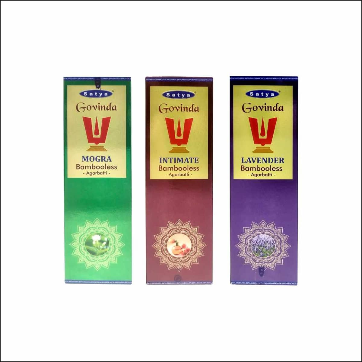 Satya Incense Stick Mogra,Lavender,Exotic 270 gm ( Pack of 3 )