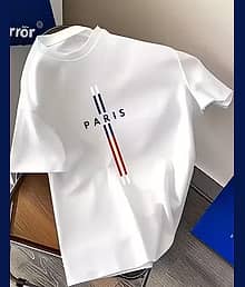 ELVN8 Men Polyester Regular Fit Printed T-Shirt ( White )