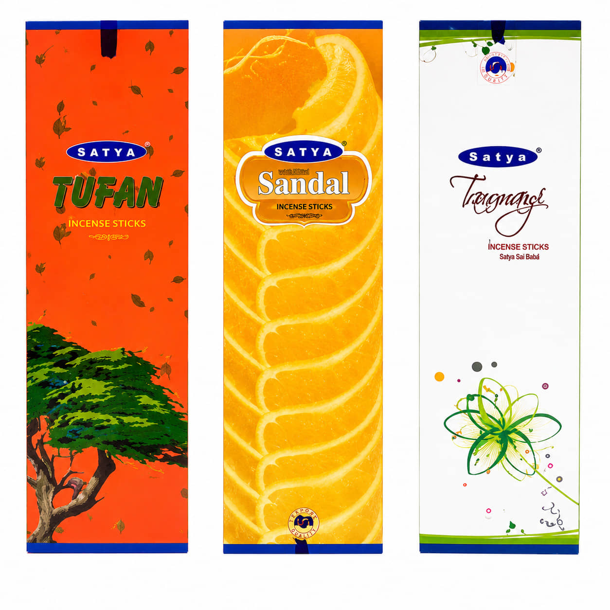 Satya Incense Stick Chandan,Exotic,Mild,Mesmerizing,Orchid 270 gm ( Pack of 3 )