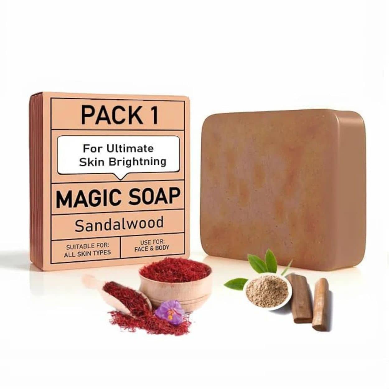 LUCACCI Skin Whitening Soap for All Skin Type ( Pack of 1 )