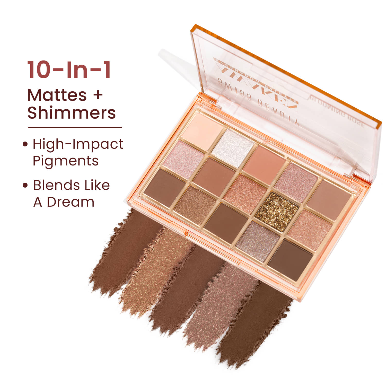 Swiss Beauty Awaken Eyeshadow Palette | Matte + Shimmer Finish - 11g, Brewed Morning - Makeup - Eyes | Buy online on ZillyBuy