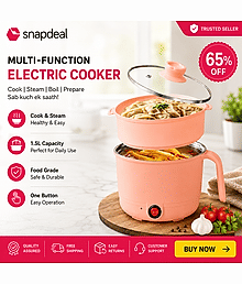 weprove COOCKING POT 1.5 Ltr ABS Plastic Open Lid Egg Cooker
