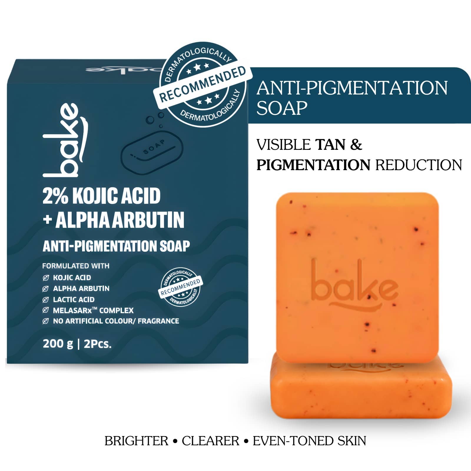 BAKE Exfoliating Soap for All Skin Type ( Pack of 2 )