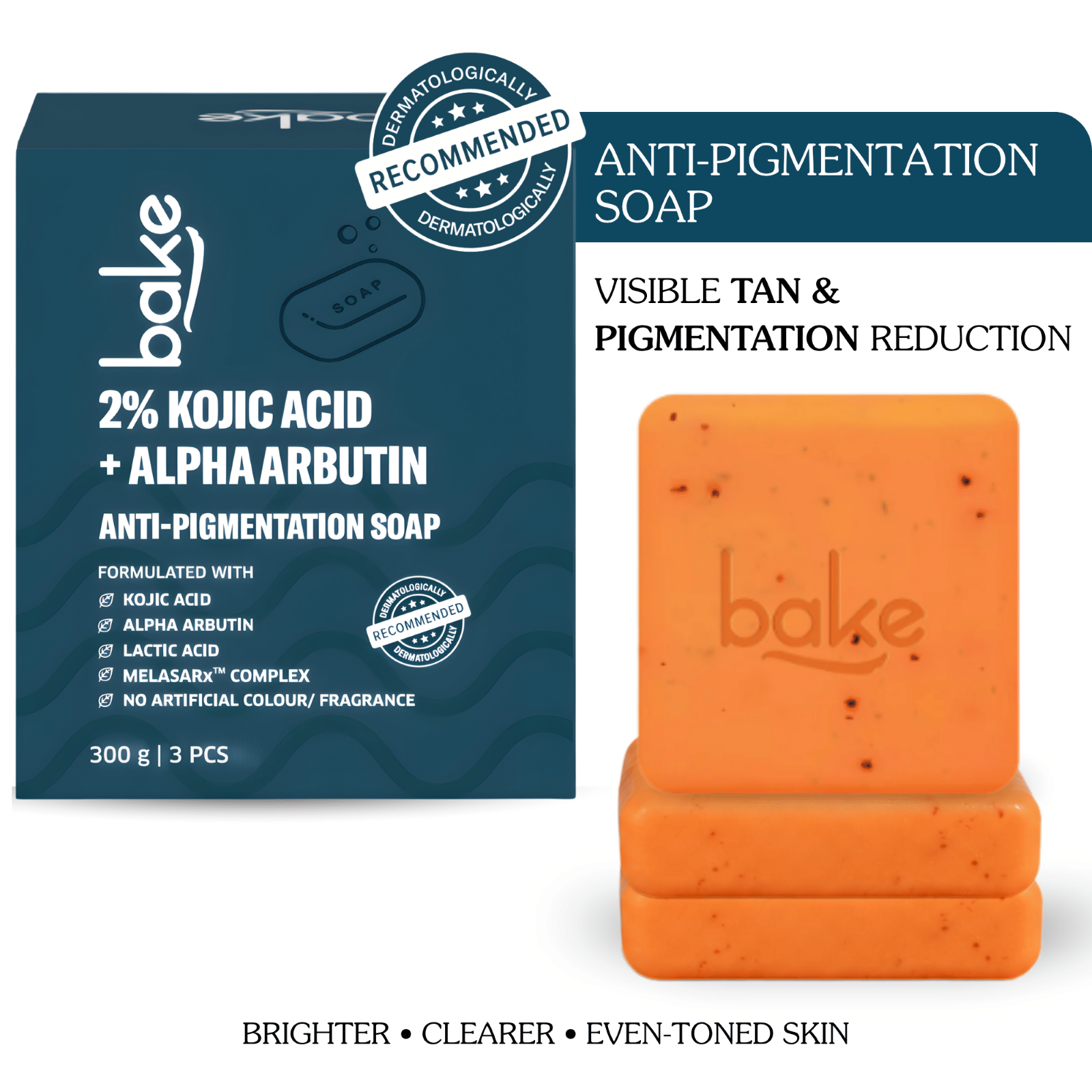 BAKE Exfoliating Soap for All Skin Type ( Pack of 3 )