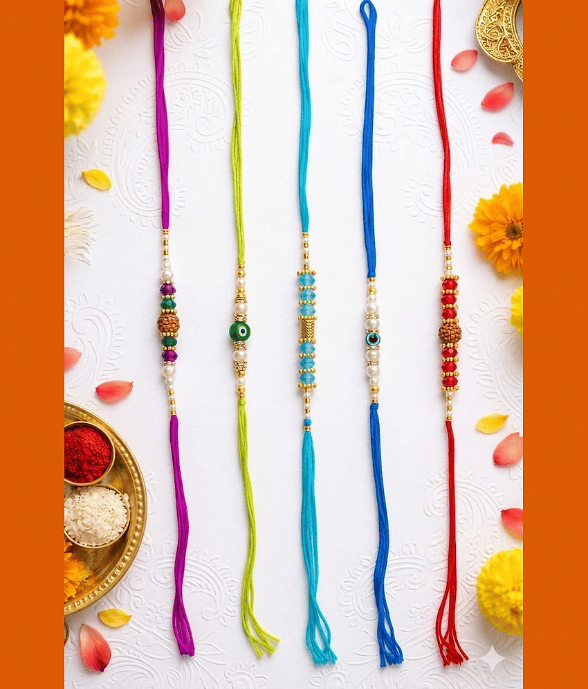 Koogly Multicolor Dora Rakhi Set for Men,Boy, Girls, Kids, Men, Brother, Bhaiya, Bhai, Bhabhi (5) - Bangles & Bracelets | Buy online on ZillyBuy
