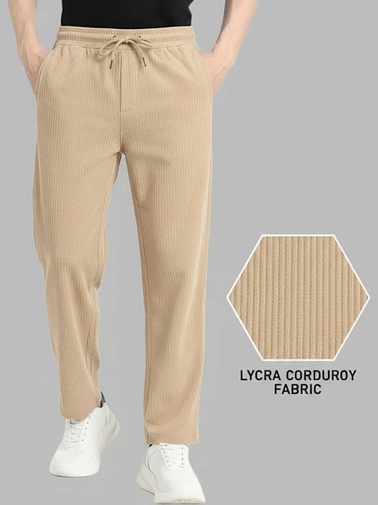 Buy Fabflee Relax Men's Trouser - Beige Pack of 1 - Image 1