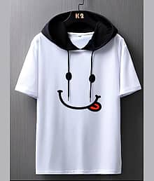 VRMA Men Polyester Regular Fit Printed T-Shirt ( White )
