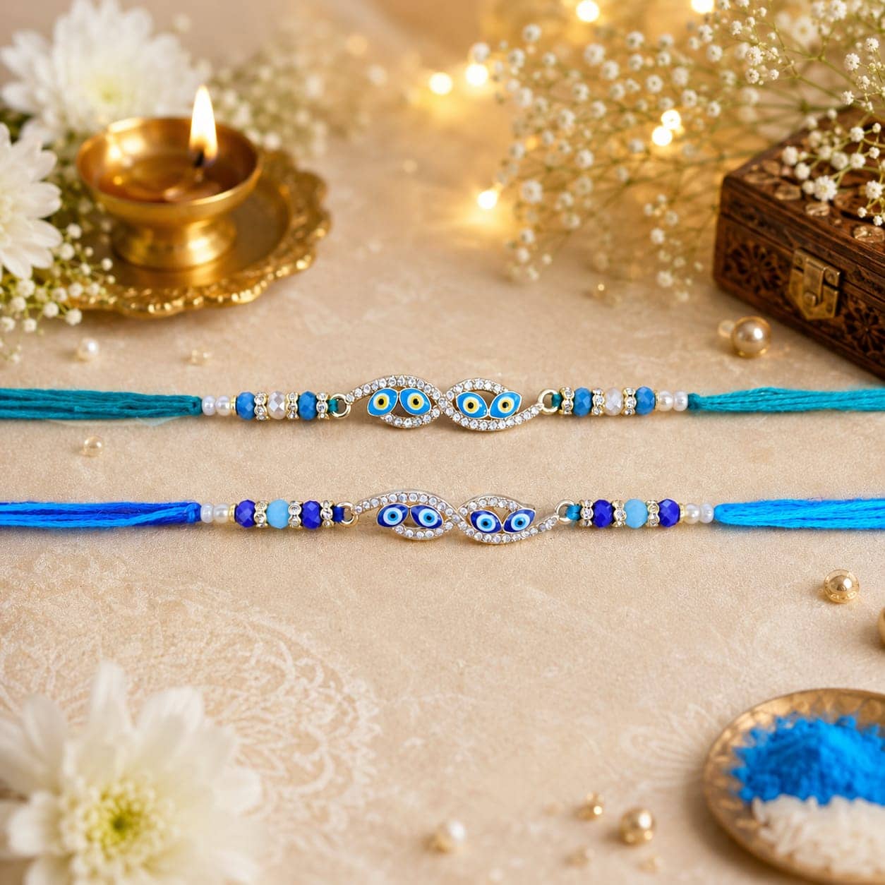 KOOGLY Fancy 2 Rakhi Gift Set ( Pack of 2 , Black ) - Bangles & Bracelets | Buy online on ZillyBuy