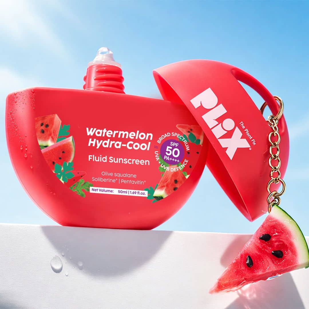 PLIX THE PLANT FIX Watermelon Hydra-Cool Fluid Sunscreen With SPF 50 PA++++ - 50 ml