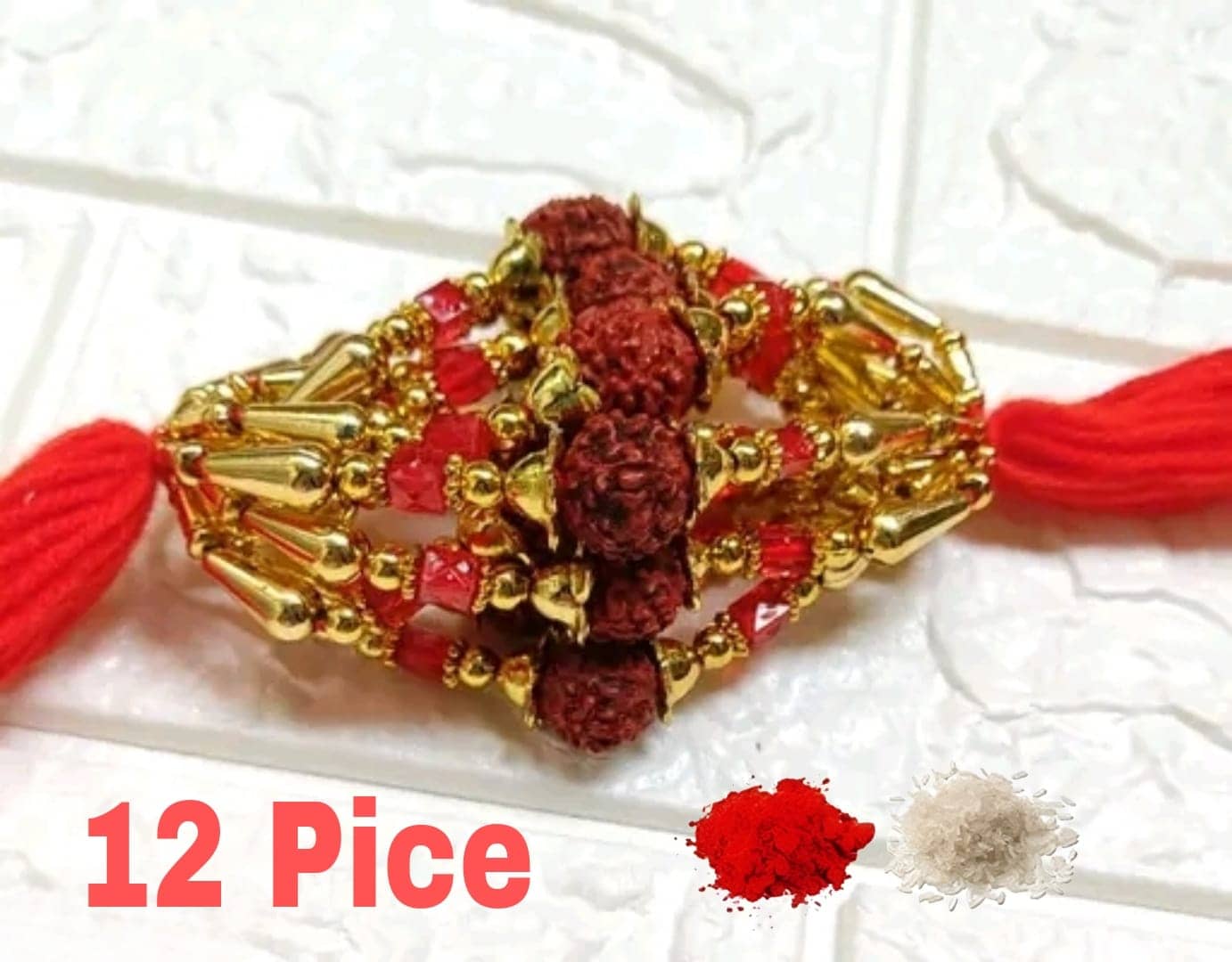 CHARKEE Fancy 12 Bhaiya Bhabhi Rakhi ( Pack of 12 , Multicolour ) - Bangles & Bracelets | Buy online on ZillyBuy