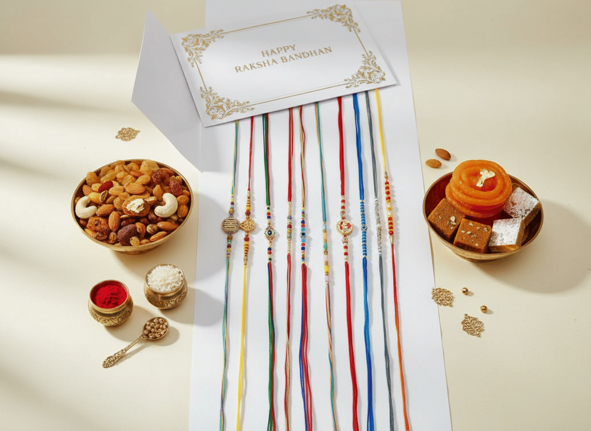 Fashion Frill Multicolor Rakhi for Brother (Pack Of 10) - Bangles & Bracelets | Buy online on ZillyBuy