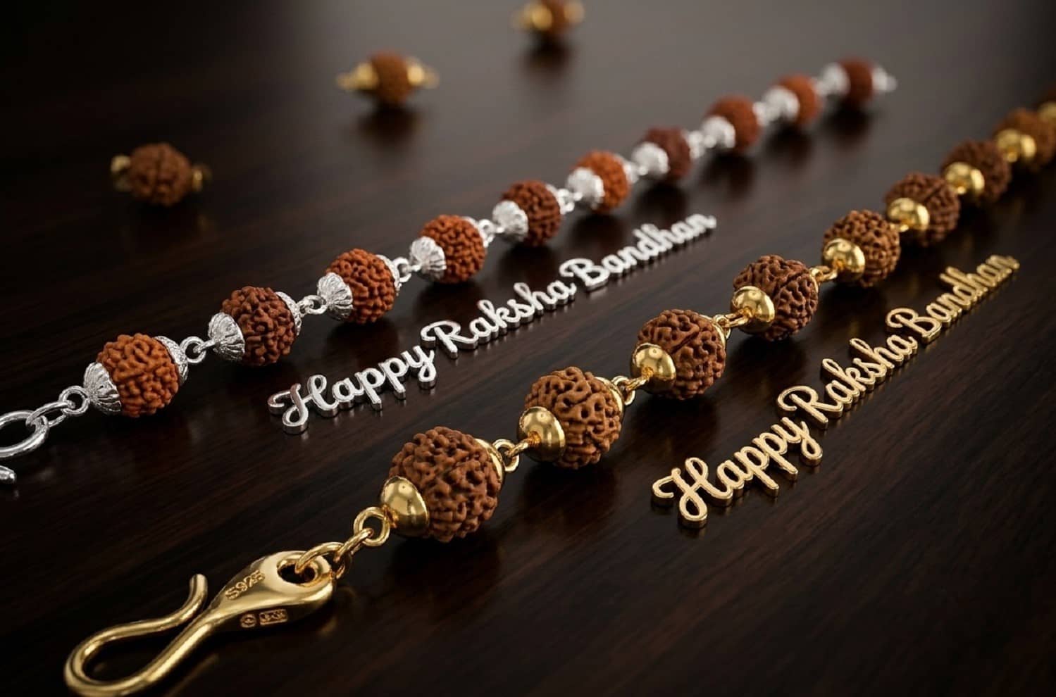 SONI DESIGNS Religious 2 Bracelet Rakhi ( Pack of 1 , Gold ) - Bangles & Bracelets | Buy online on ZillyBuy