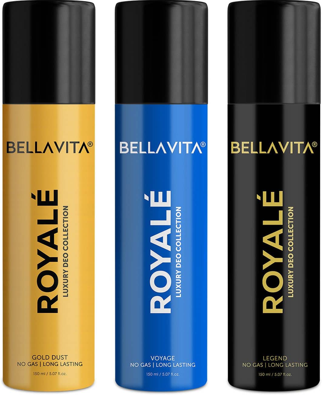 BELLAVITA Deo Parfum Combo Deodorant Spray for Men 450 ml ( Pack of 3 )