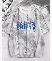 THE3377 Men Cotton Regular Fit Printed T-Shirt ( White )