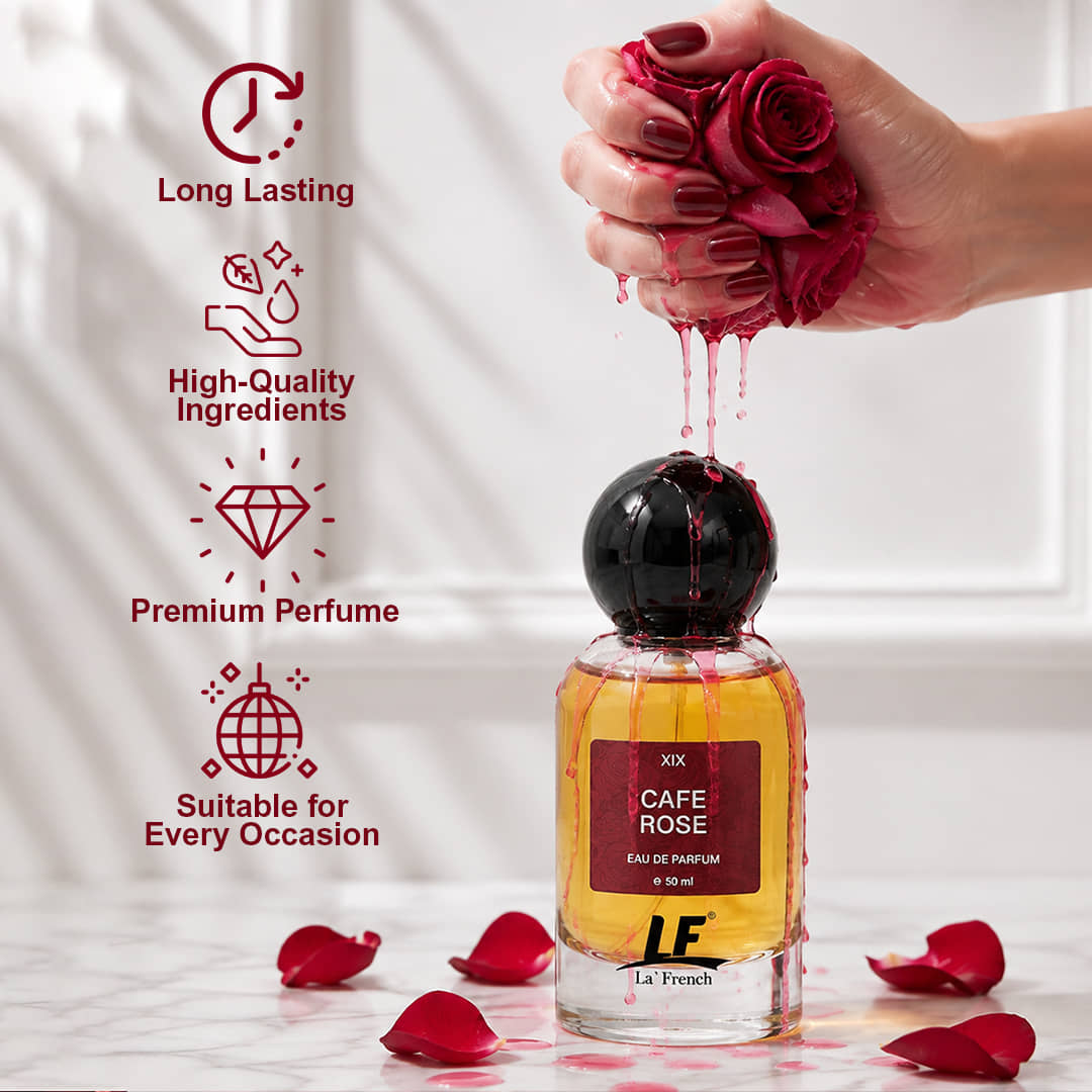 Buy La French Cafe Rose Perfume 50ml - Image 3