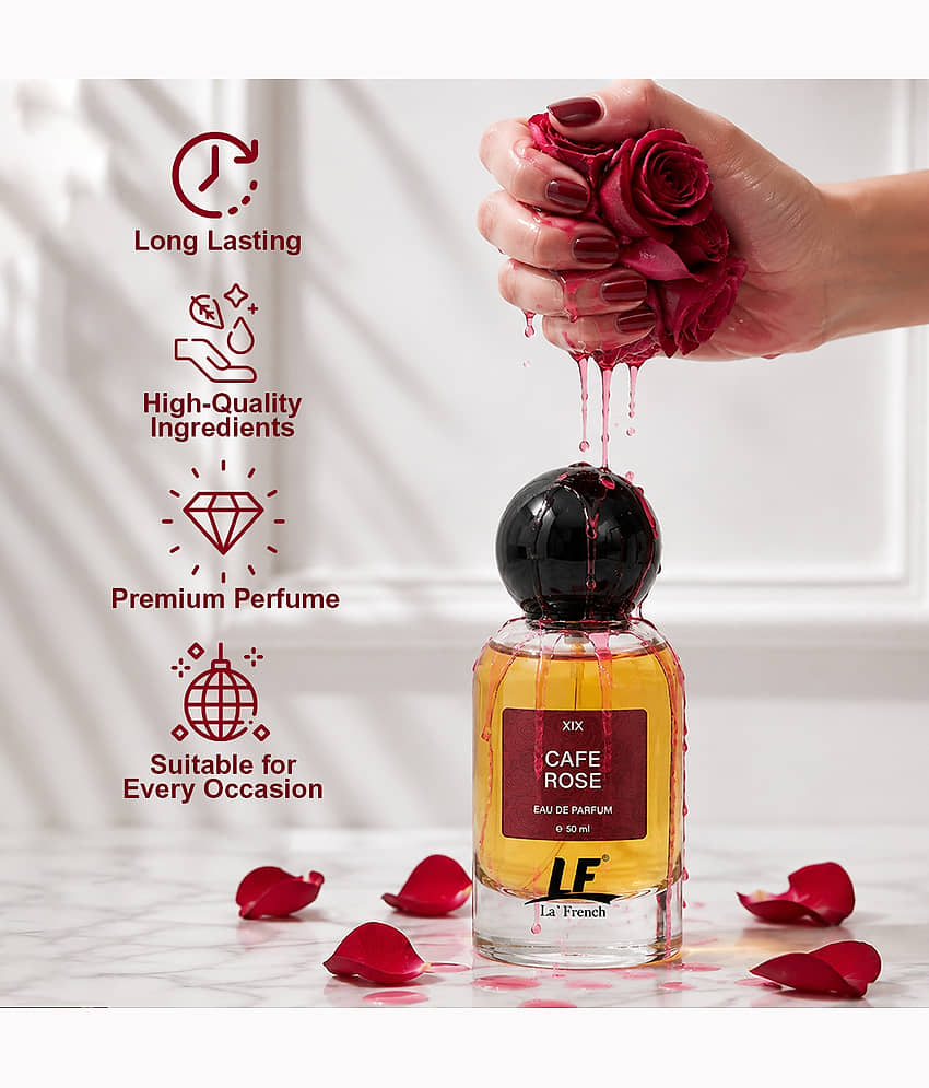 Buy La French Cafe Rose Perfume 50ml - Image 3