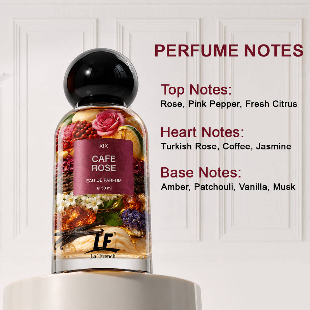 Buy La French Cafe Rose Perfume 50ml - Image 4