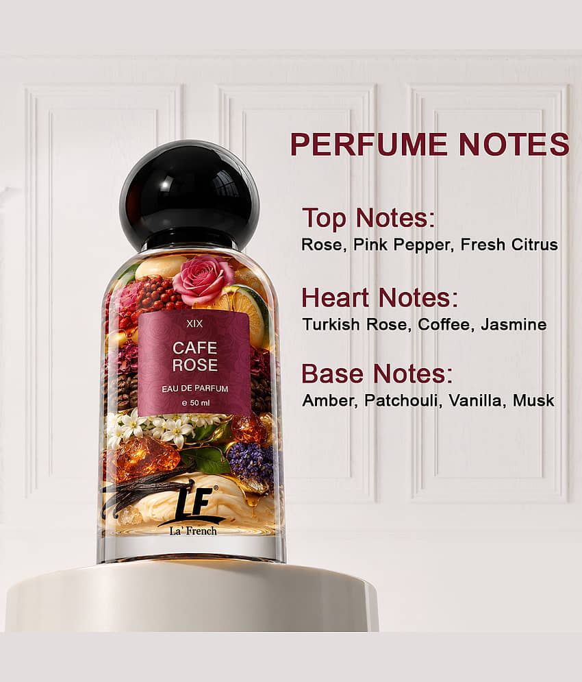 Buy La French Cafe Rose Perfume 50ml - Image 4