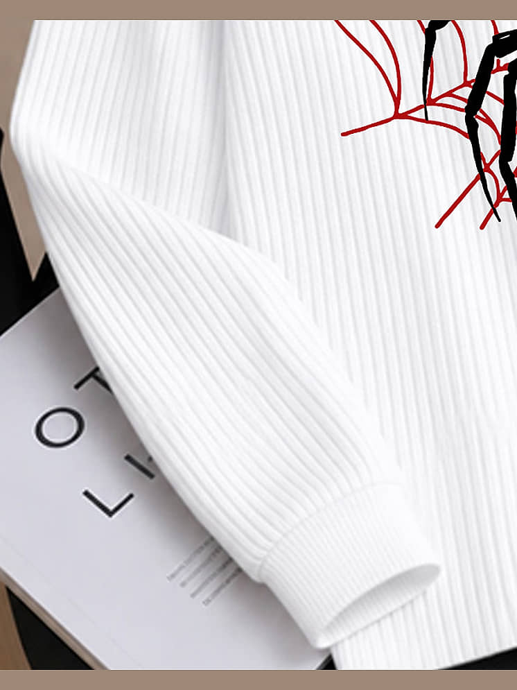 Buy AOOSH Men Cotton Blend Polo T-Shirt (White) - Image 3